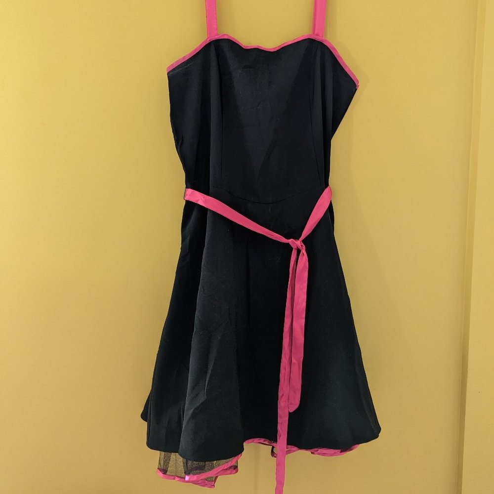Black with Pink Trim - Dressy & Fun